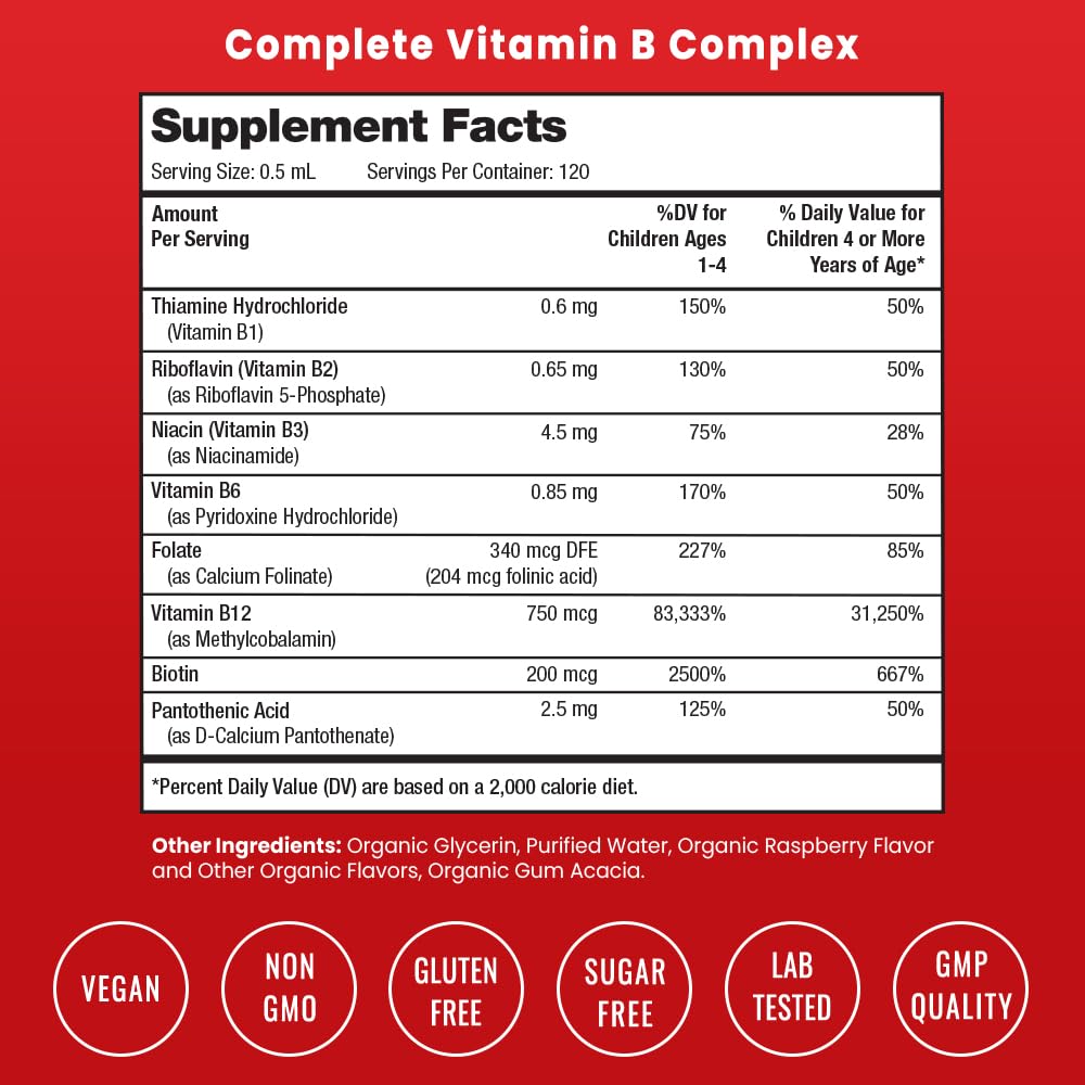 Etiqueta frasco NutraChamps Complejo B para niños