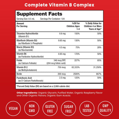Etiqueta frasco NutraChamps Complejo B para niños