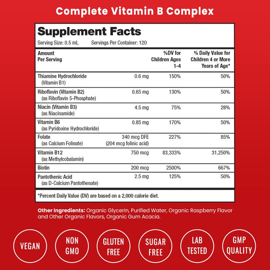 Etiqueta frasco NutraChamps Complejo B para niños