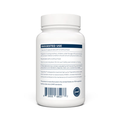 Etiqueta frasco suplemento Renue By Science Trigonelina
