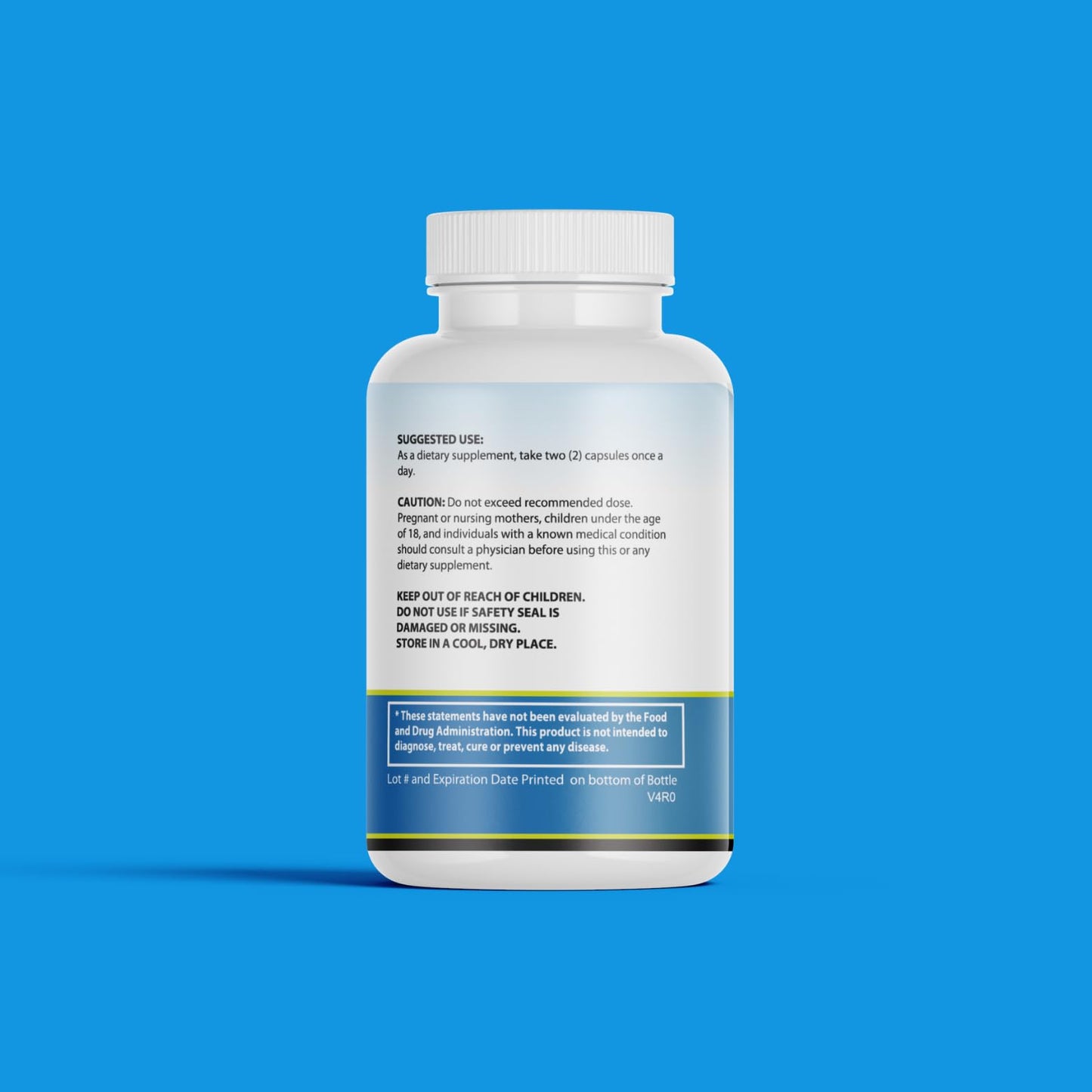 Etiqueta frasco vitamina C liposomal AmeriVital 60 unidades