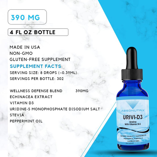 Etiqueta frontal Absonutrix UriVi D3 302 dosis