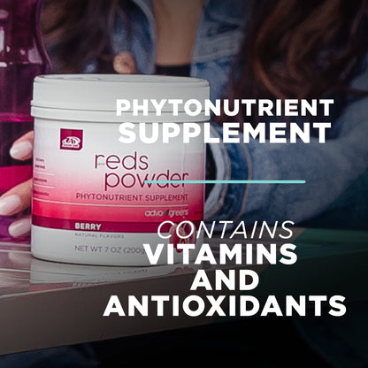 Etiqueta frontal suplemento AdvoGreens Reds AdvoCare