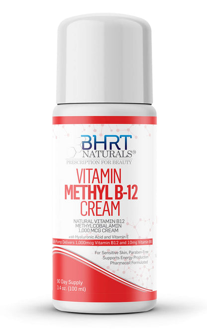 Etiqueta frontal crema Vitamina B12 BHRT Naturals