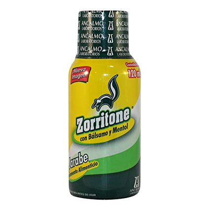 Etiqueta frontal jarabe Zorritone suplemento nutricional 4oz