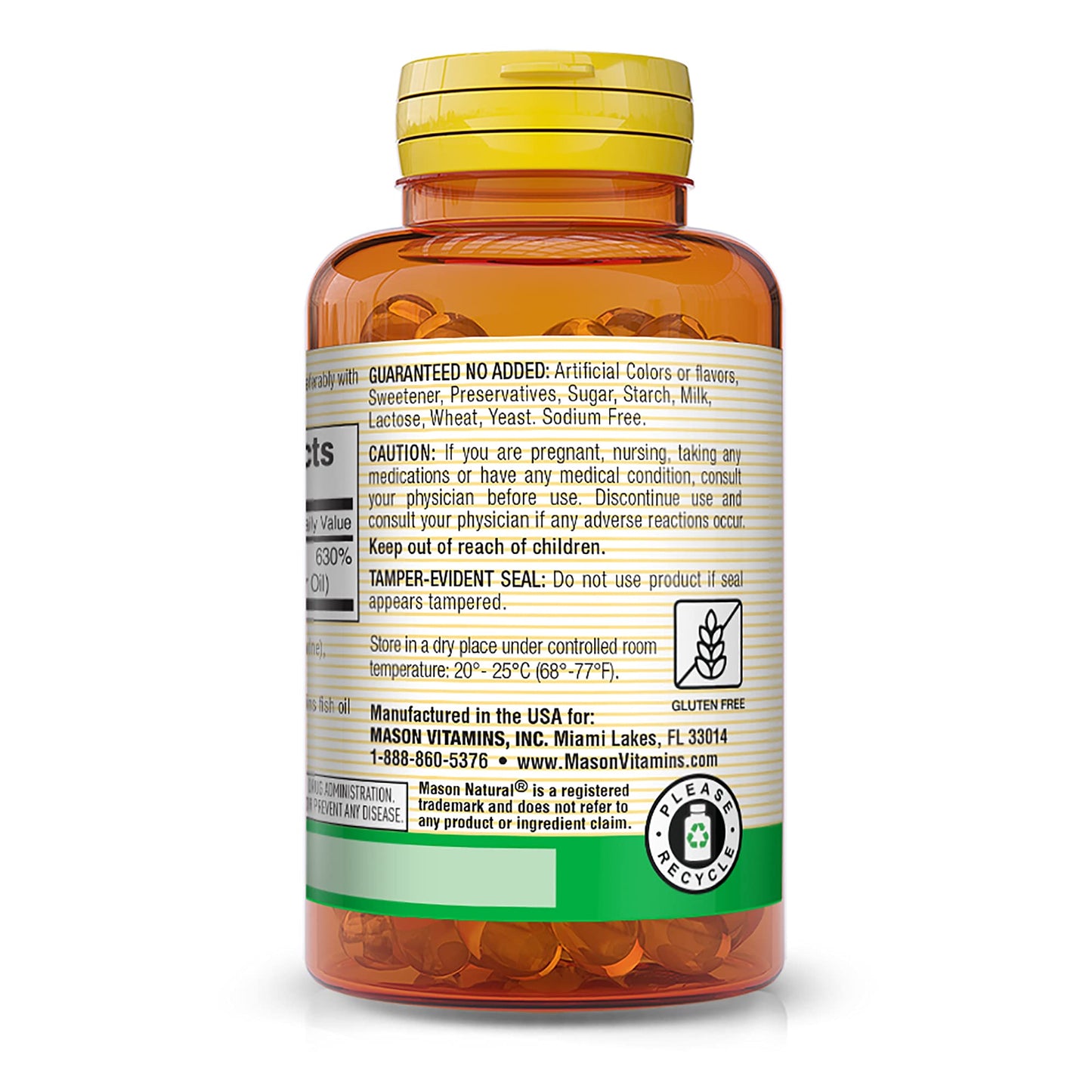 Etiqueta frontal Mason Natural Vitamina D3 5000 UI