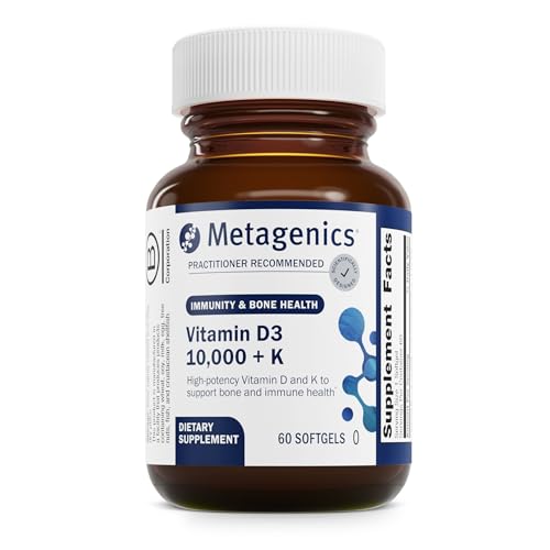 Etiqueta frontal Metagenics Vitamina D3 K HerWellness