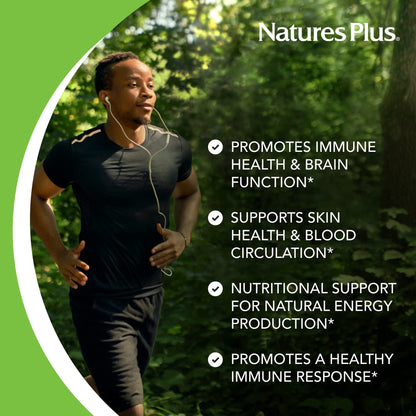 Etiqueta frontal NaturesPlus Niacinamida 500mg