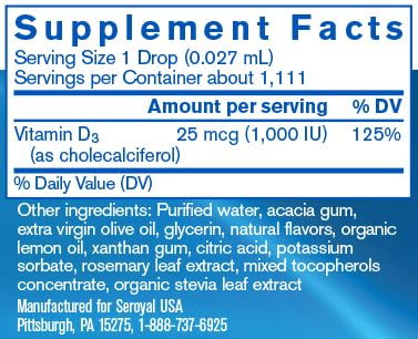Etiqueta frontal Pharmax D-Mulsion vitamina D emulsificada sabor limón