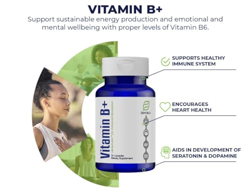 Etiqueta frontal suplemento Vitamina B+ Zemvelo