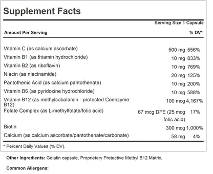 Etiqueta frontal suplemento vitamina c Andrew Lessman