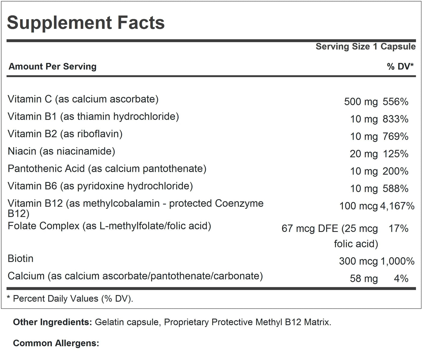 Etiqueta frontal suplemento vitamina C Andrew Lessman