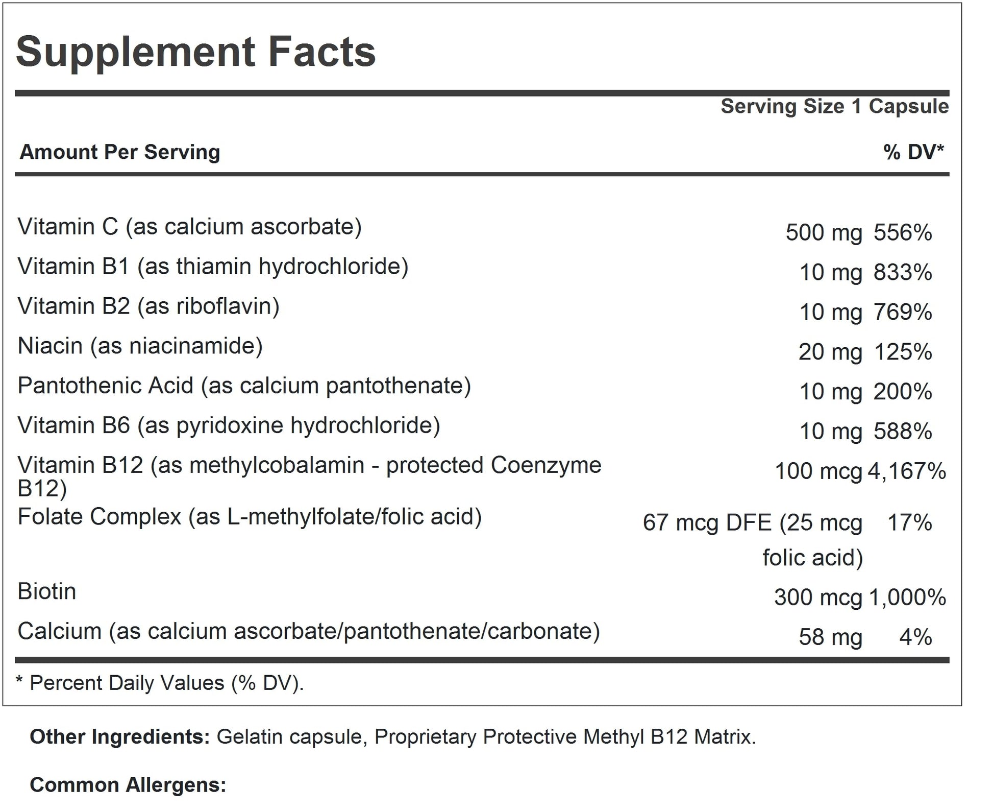 Etiqueta frontal suplemento vitamina C Andrew Lessman