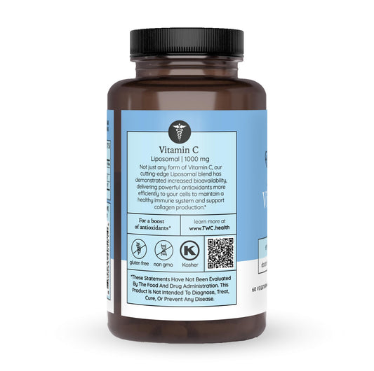 Etiqueta frontal suplemento vitamina c The Wellness Company