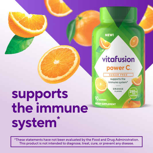 Etiqueta frontal Vitaminas Vitafusion Power C Gomitas