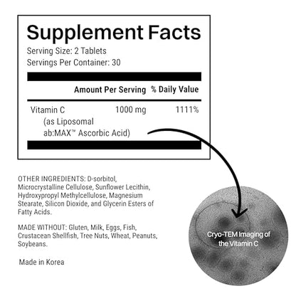 Etiqueta frontal Vitamina C Haroutine 1000mg