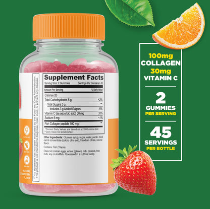 Etiqueta gomitas Lifeable colágeno y vitamina C