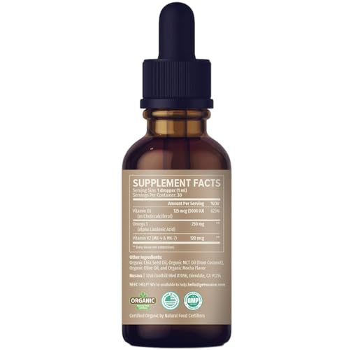 Etiqueta gotas vitamina d3 k2 mocha 2 pack