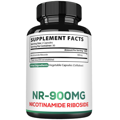 Etiqueta con información de ingredientes suplemento satoomi NAD+
