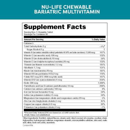 Etiqueta de información suplementaria de NU LIFE