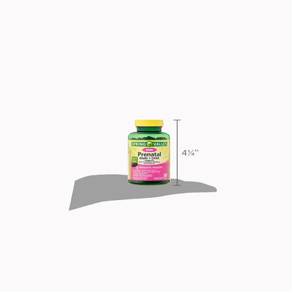 Etiqueta informativa multivitamínico prenatal Olive You mini softgels
