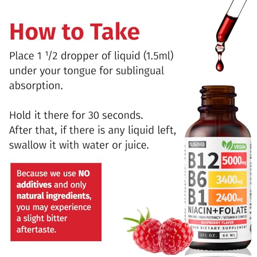 Etiqueta ingredientes vitamina b12 b6 gotas líquidas