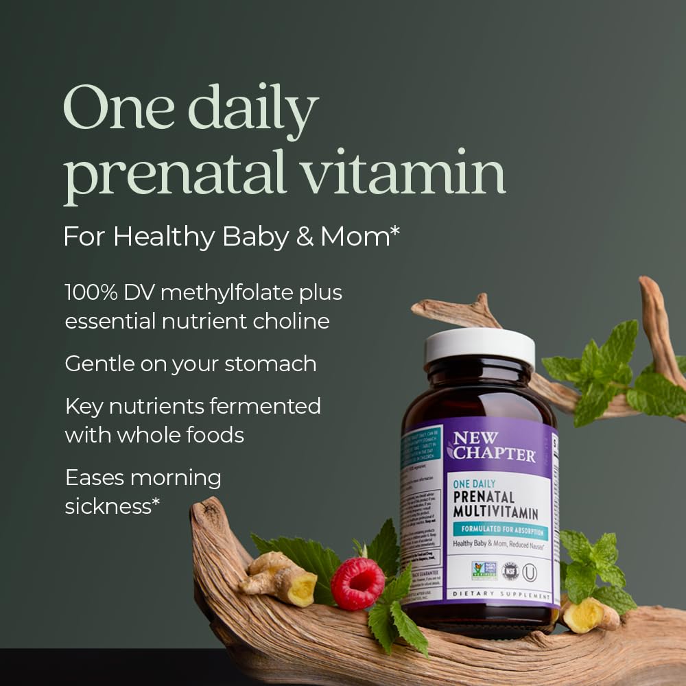 Etiqueta ingredientes vitaminas prenatales New Chapter