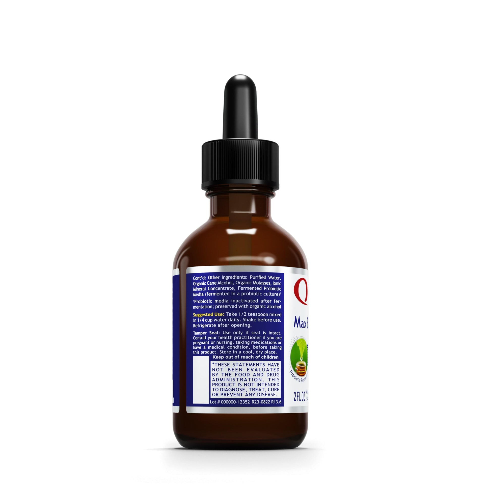 Etiqueta Max Energy B Quantum Nutrition gotas complejo vitamina b