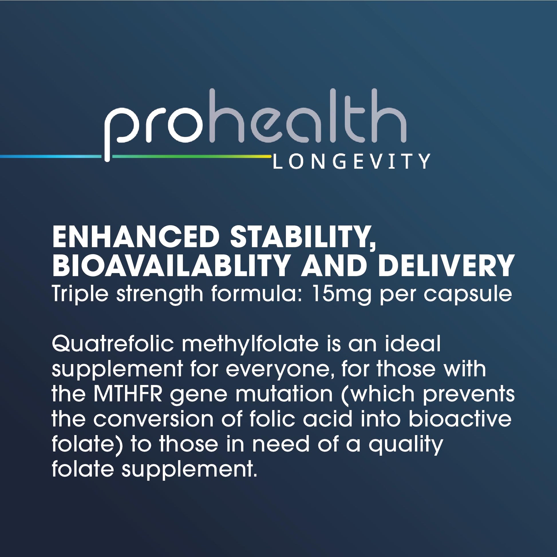 Etiqueta Methylfolato ProHealth suplemento folato activo