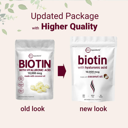 Etiqueta Micro Ingredients Biotina 10,000mcg cápsulas