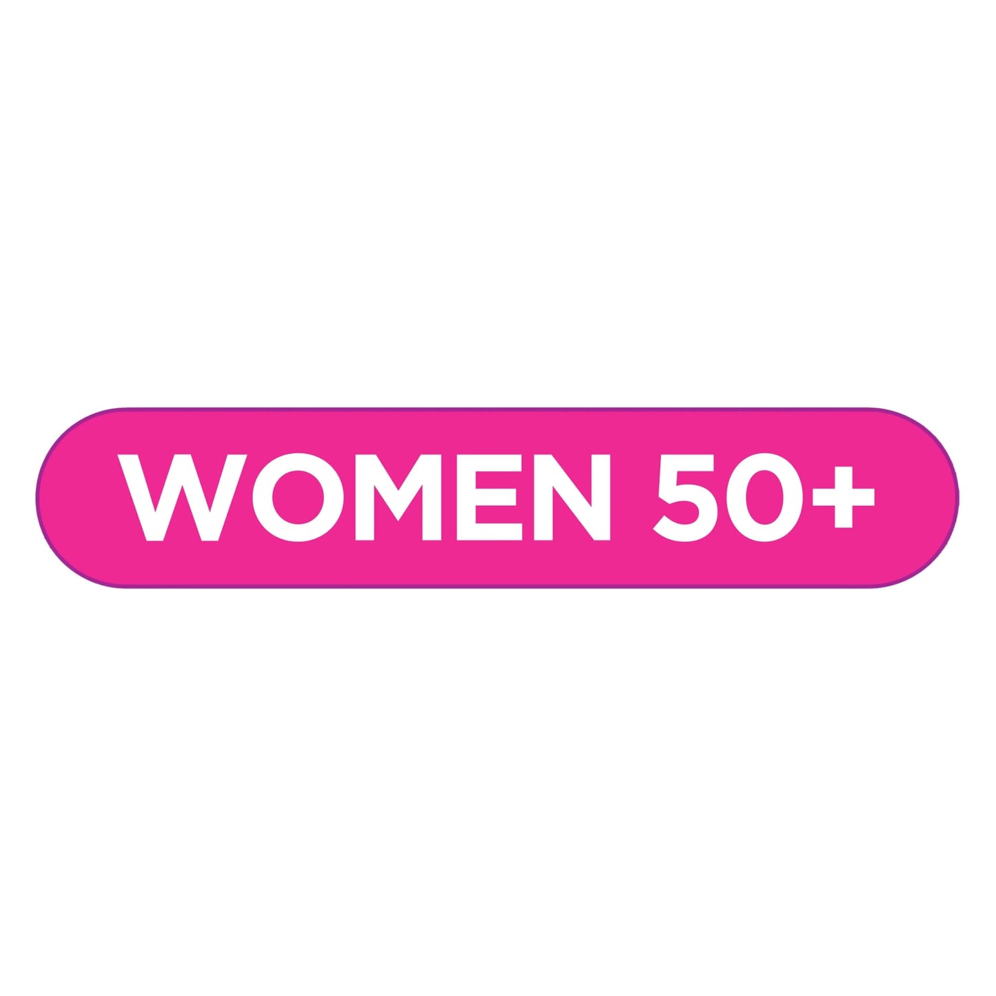 Etiqueta mujeres 50+ en multivitaminas Equate