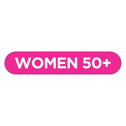 Etiqueta mujeres 50+ en multivitaminas Equate