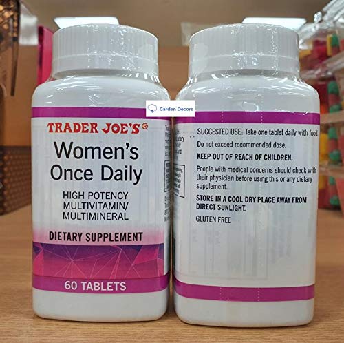 etiqueta de multivitaminas para mujeres de trader joe's