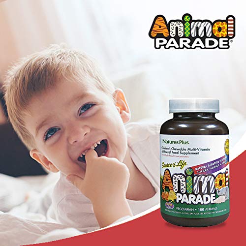 Etiqueta del producto multivitamínico Animal Parade Nature's Plus