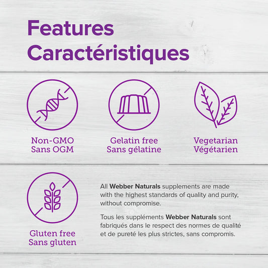 Etiqueta del multivitaminico en gomitas Webber Naturals