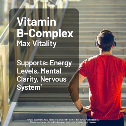Etiqueta NatureWise complejo vitamina B para mujeres y hombres