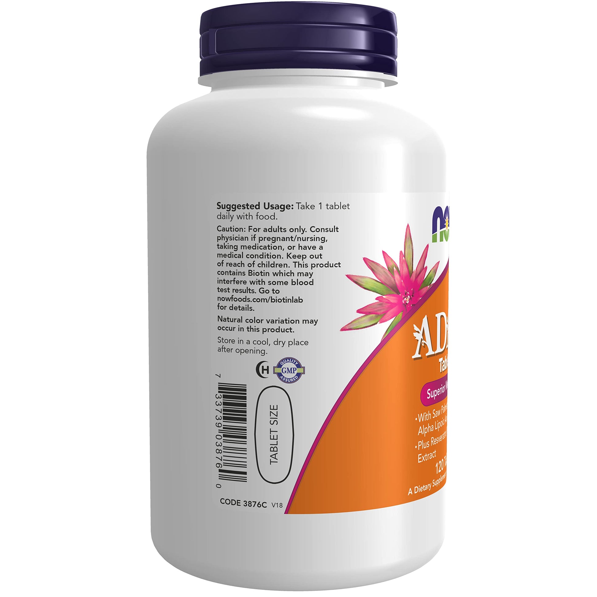 Etiqueta del producto Now Foods Adam Multivitamin