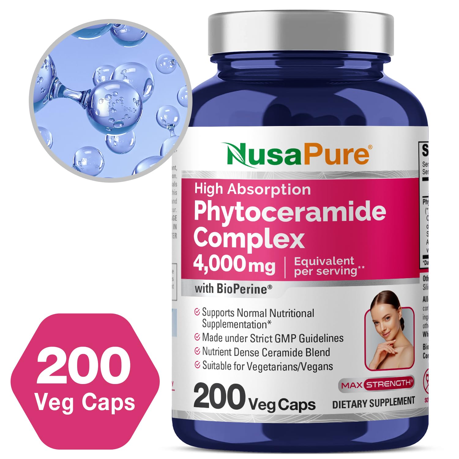 Etiqueta de NusaPure Fitoceramida Complex 10:1