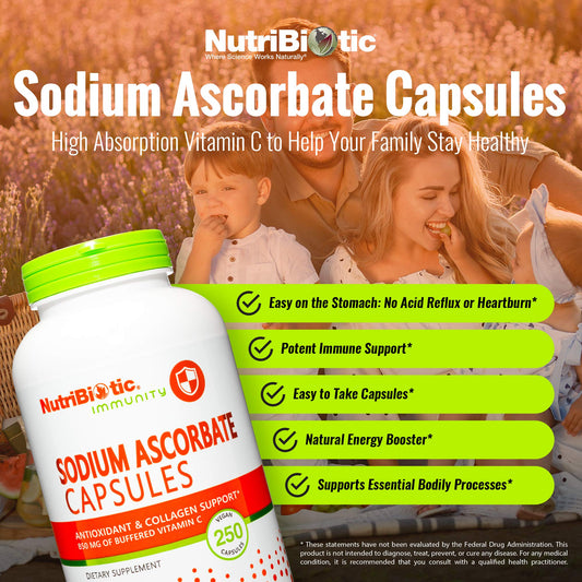 Etiqueta NutriBiotic Vitamina C alcalinizada