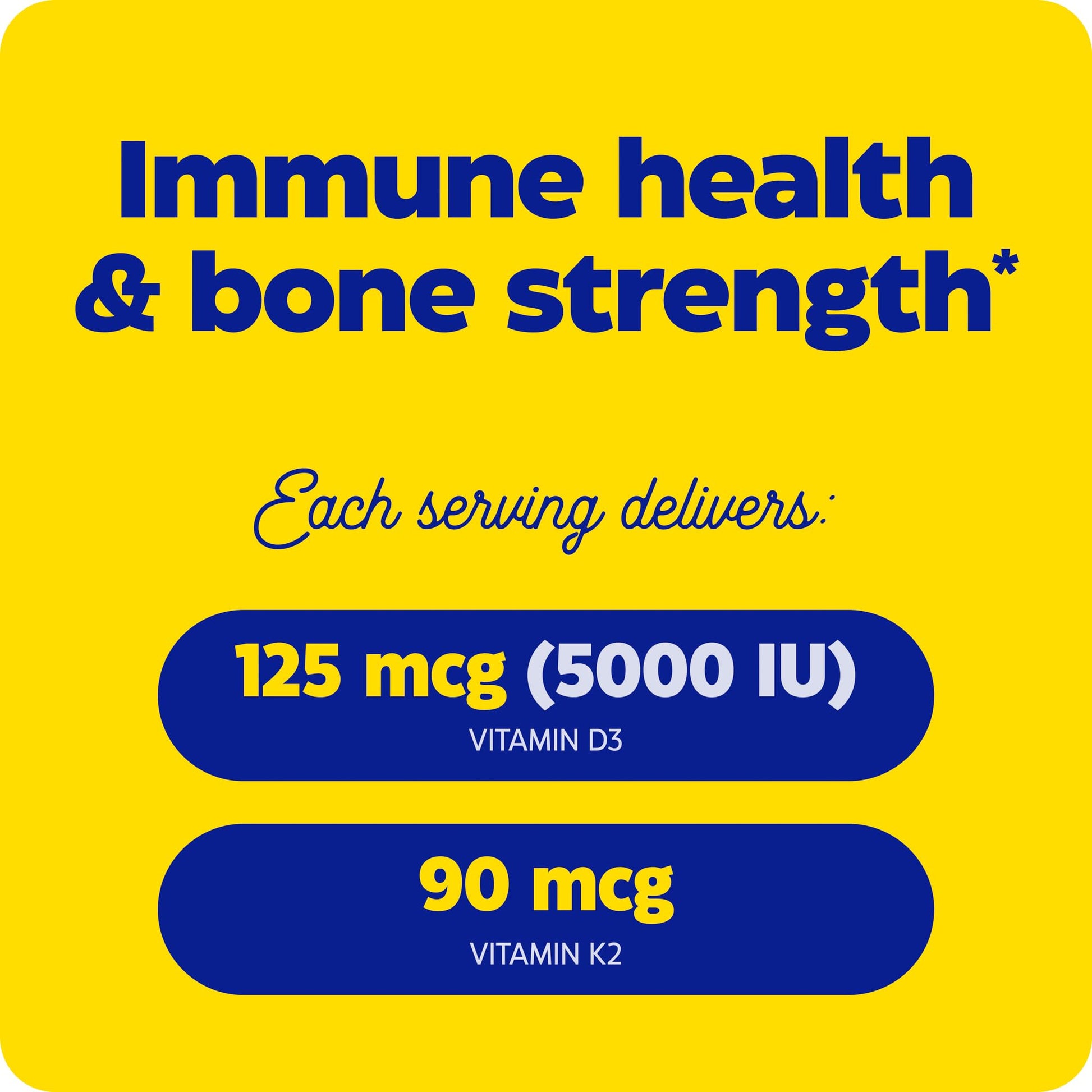 Etiqueta nutricional vitamina D3+K2 Enzymedica.