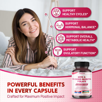 Etiqueta PEAKPURY suplemento inositol vitaminas y folato