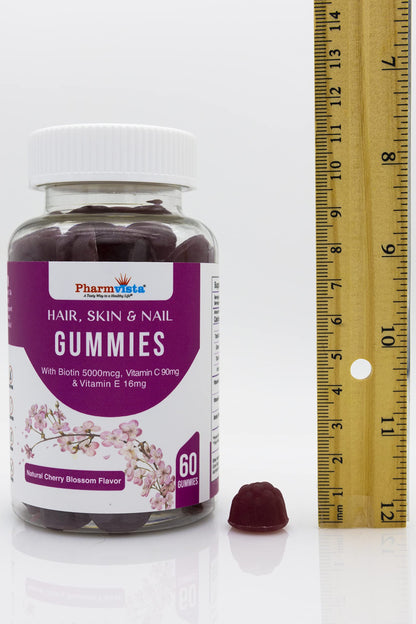 Etiqueta Pharmvista gominolas cabello piel uñas vegan