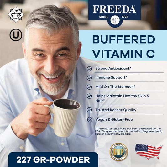 Etiqueta información polvo vitamina C bufferizada Freeda
