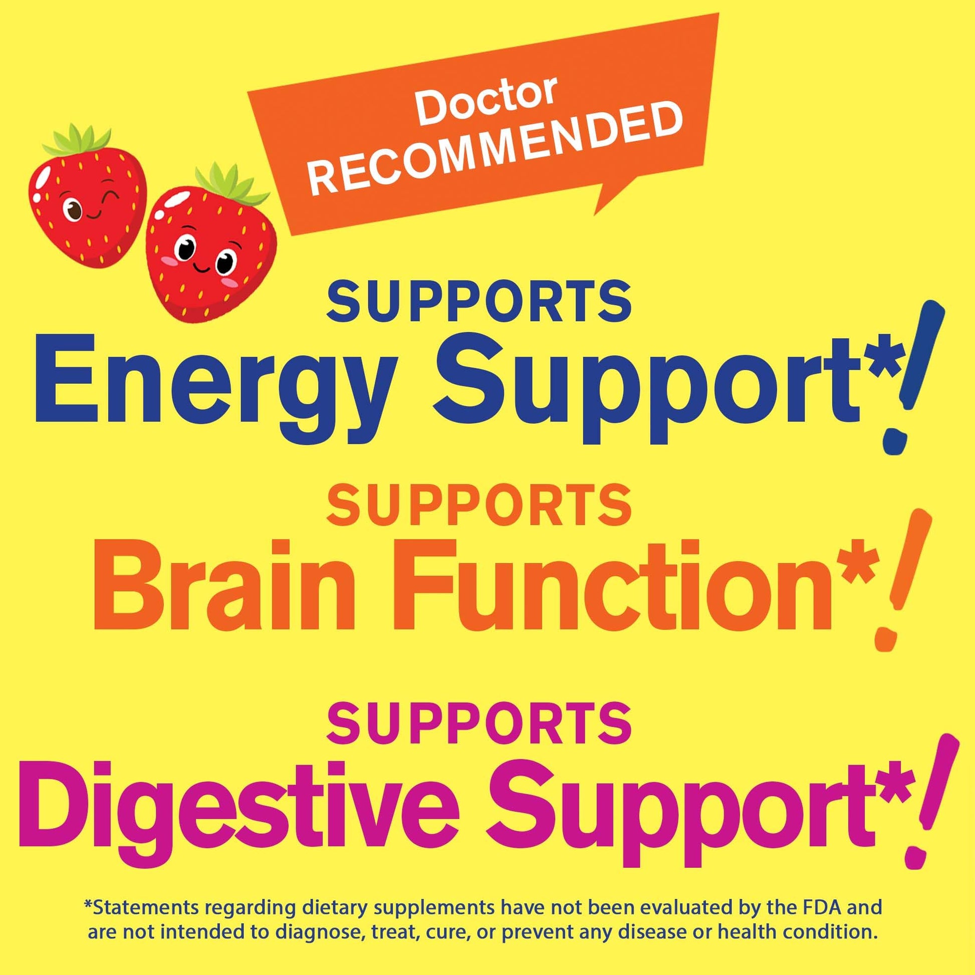 Etiqueta posterior gomitas WellYeah Kids vitamin B complex