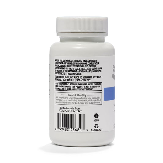 Botella posterior de vitamina K2 Whole Foods.