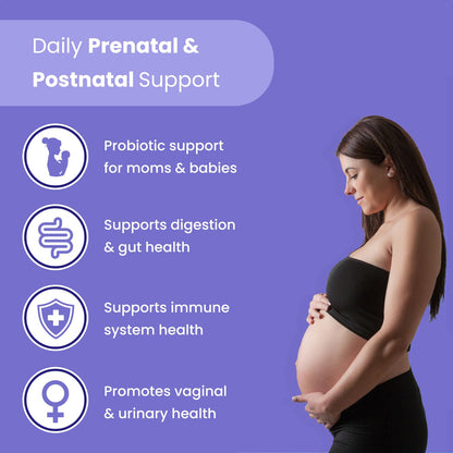 Etiqueta probióticos prenatales Mother's Promise