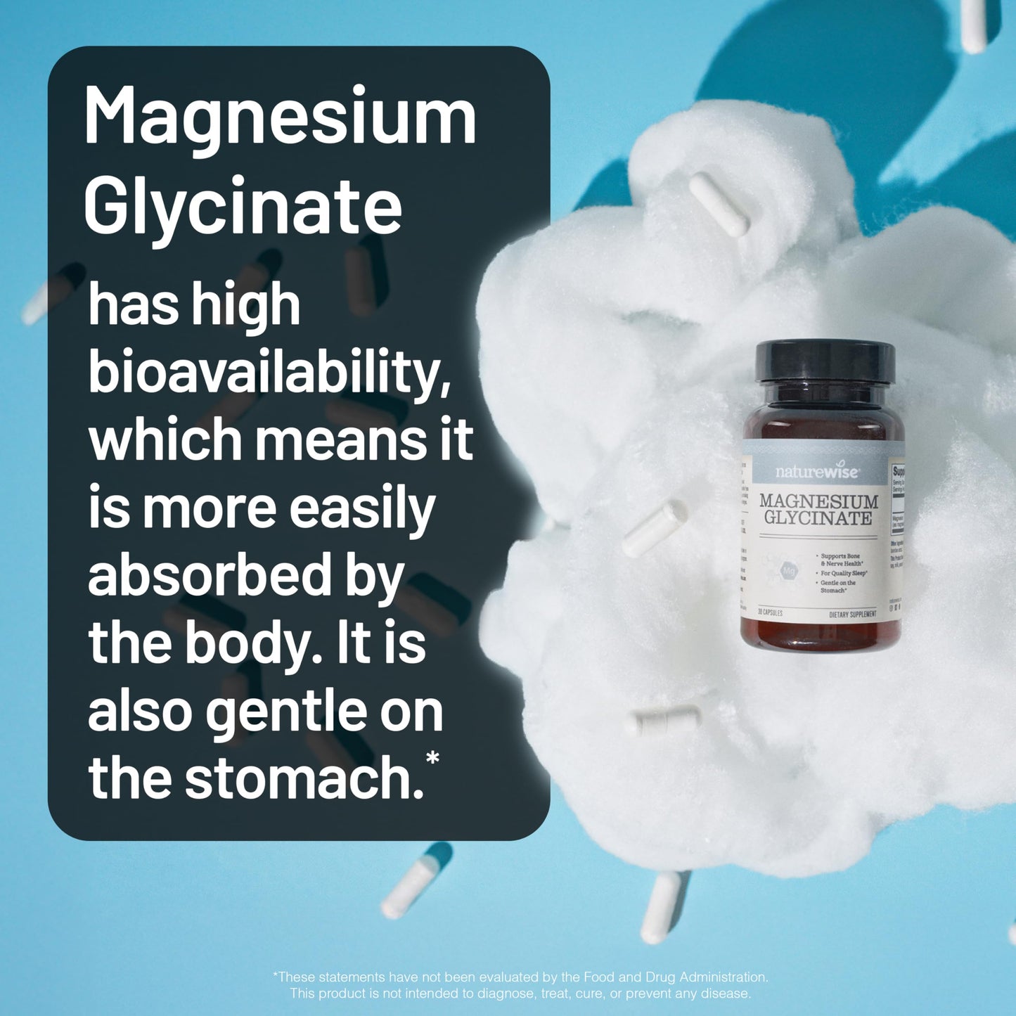 Etiqueta producto NatureWise vitamina D3 y magnesio