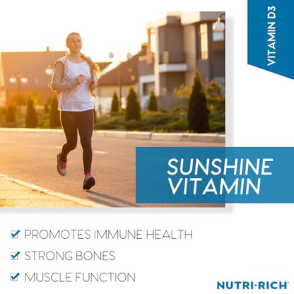 Etiqueta del producto Nutri-Rich vitamina D3 90 cápsulas