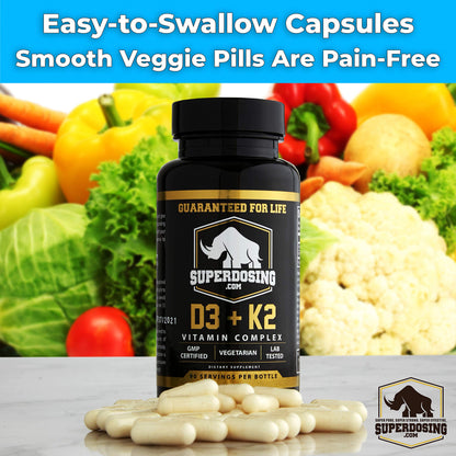 etiqueta producto vitamina d k2 superdosing