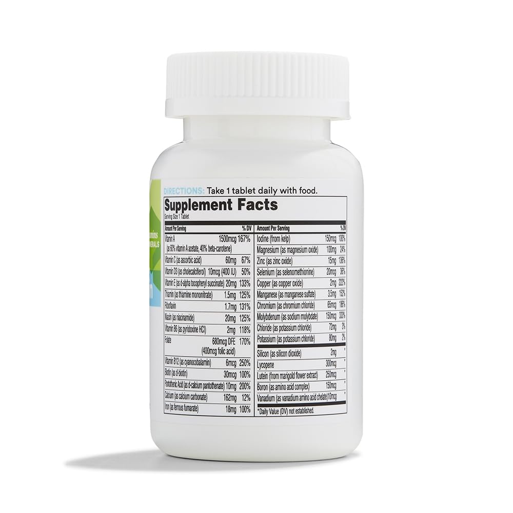 Etiqueta producto vitaminas 365 by Whole Foods Multi One Daily